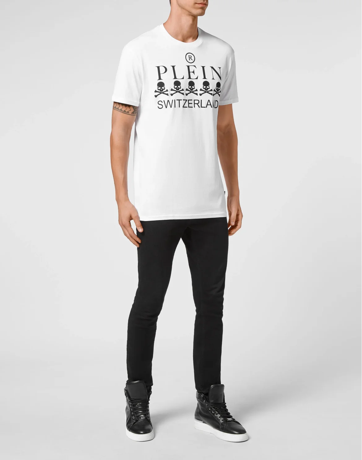 T-shirt Round Neck SS Iconic Plein, цвет: Белый