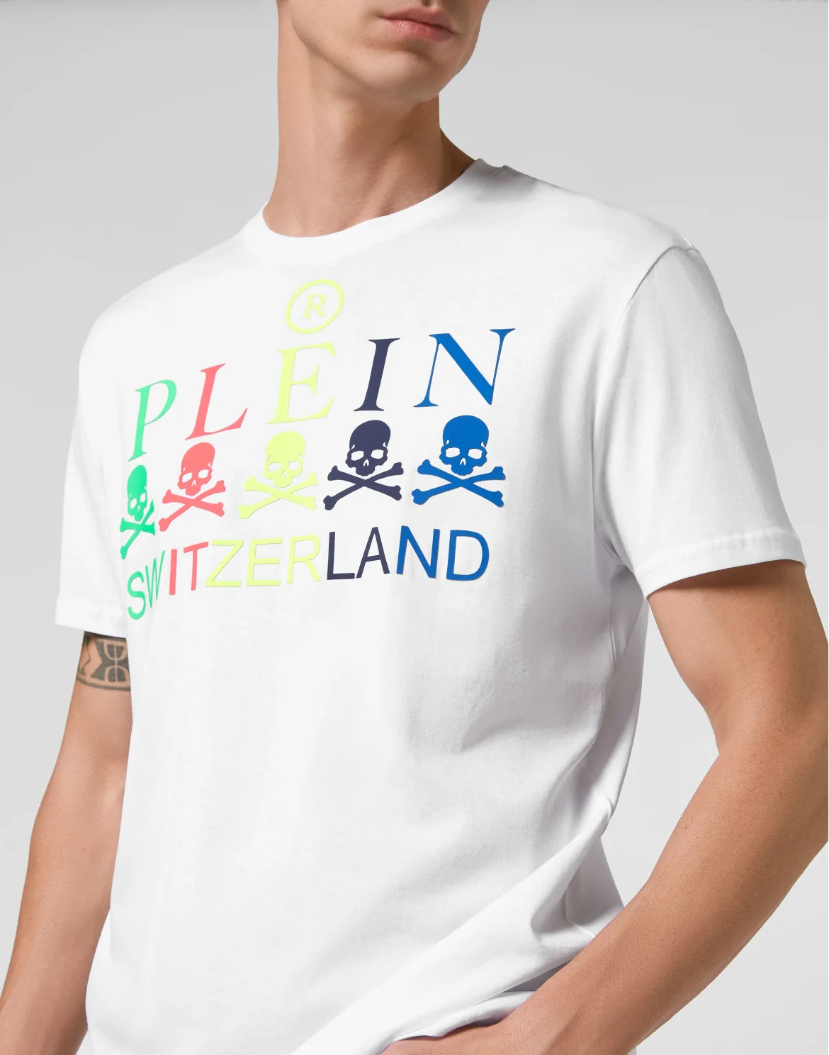 T-shirt Round Neck SS Iconic Plein, цвет: Белый