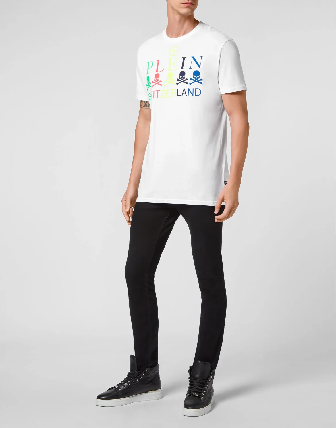 T-shirt Round Neck SS Iconic Plein, цвет: Белый