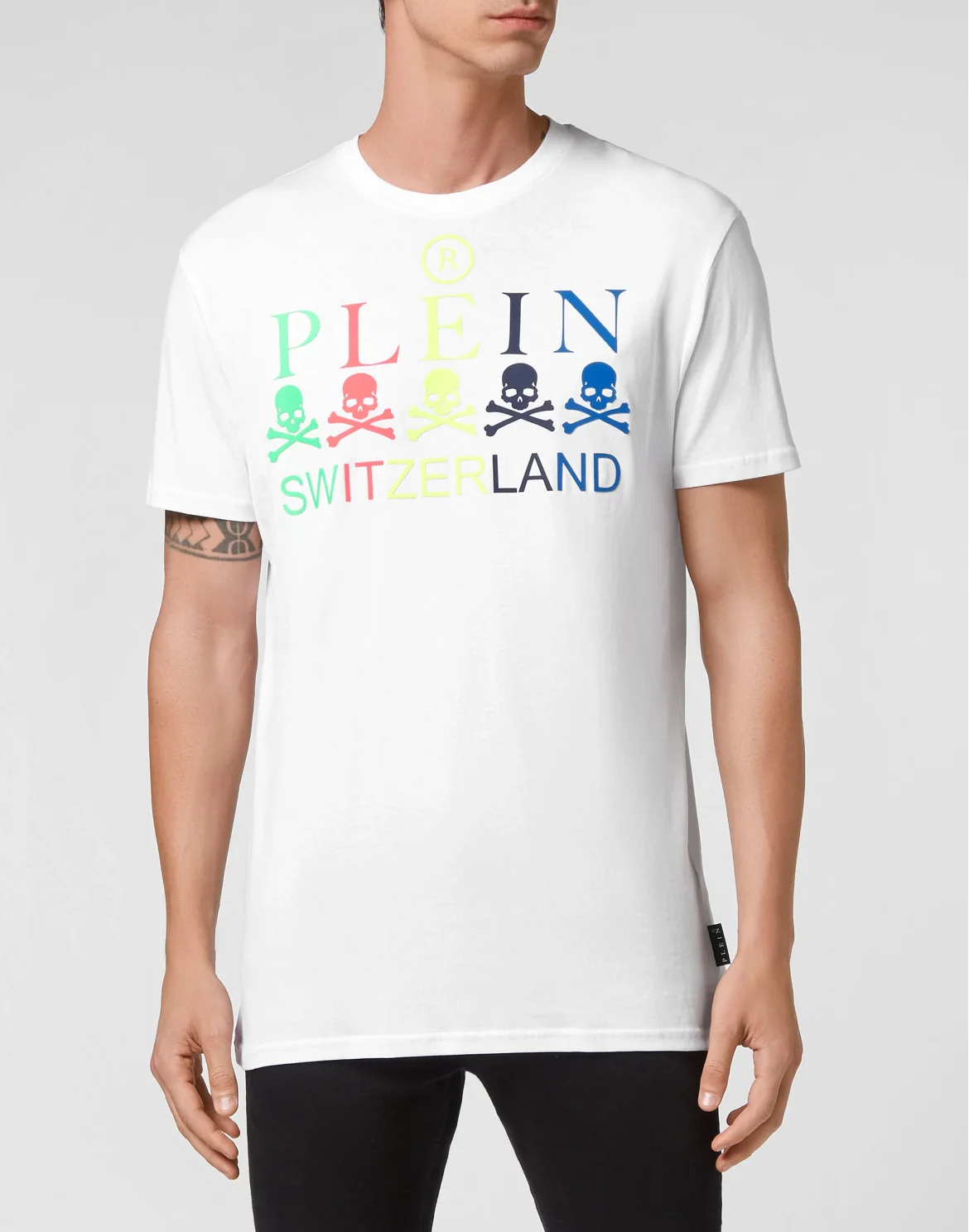 T-shirt Round Neck SS Iconic Plein, цвет: Белый