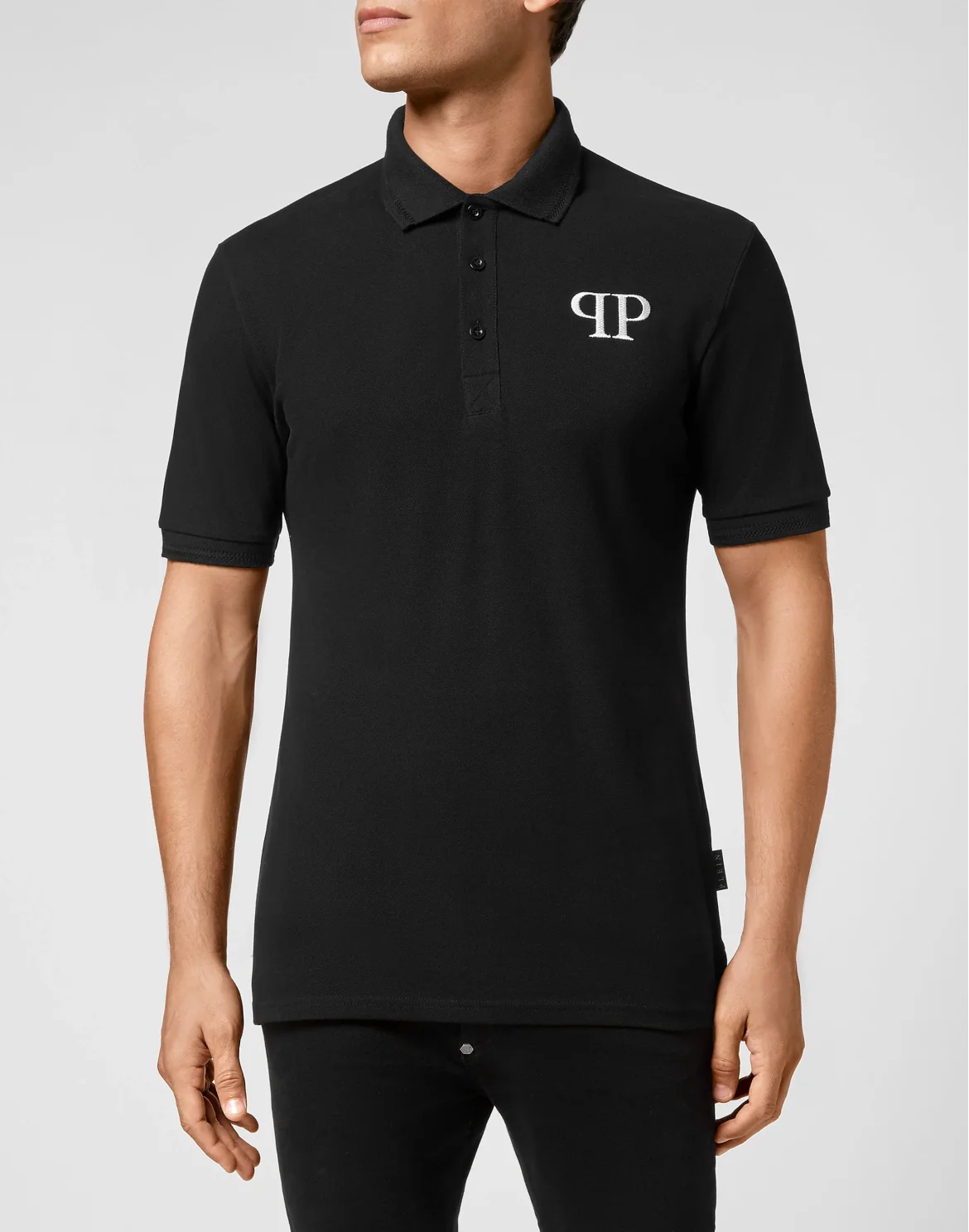 Slim Fit Polo shirt SS Iconic Plein, цвет: Черный