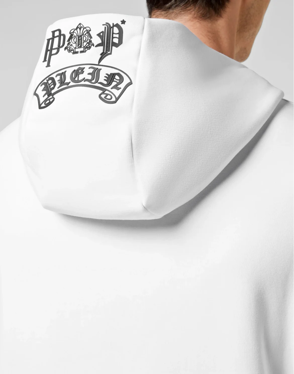Hoodie sweatshirt Tattoo Skull strass, цвет: Белый