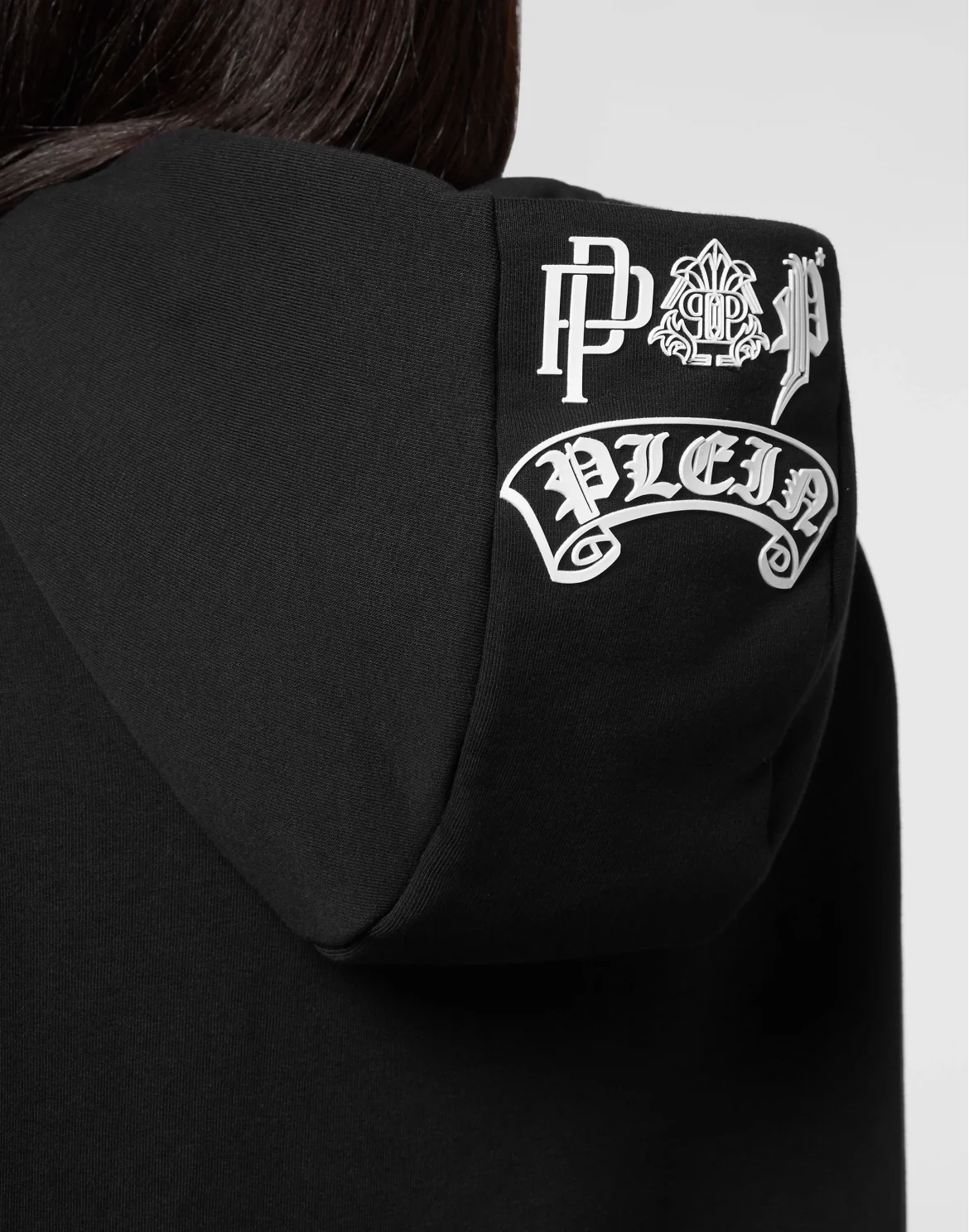 Hoodie sweatshirt Tattoo Skull strass, цвет: Черный