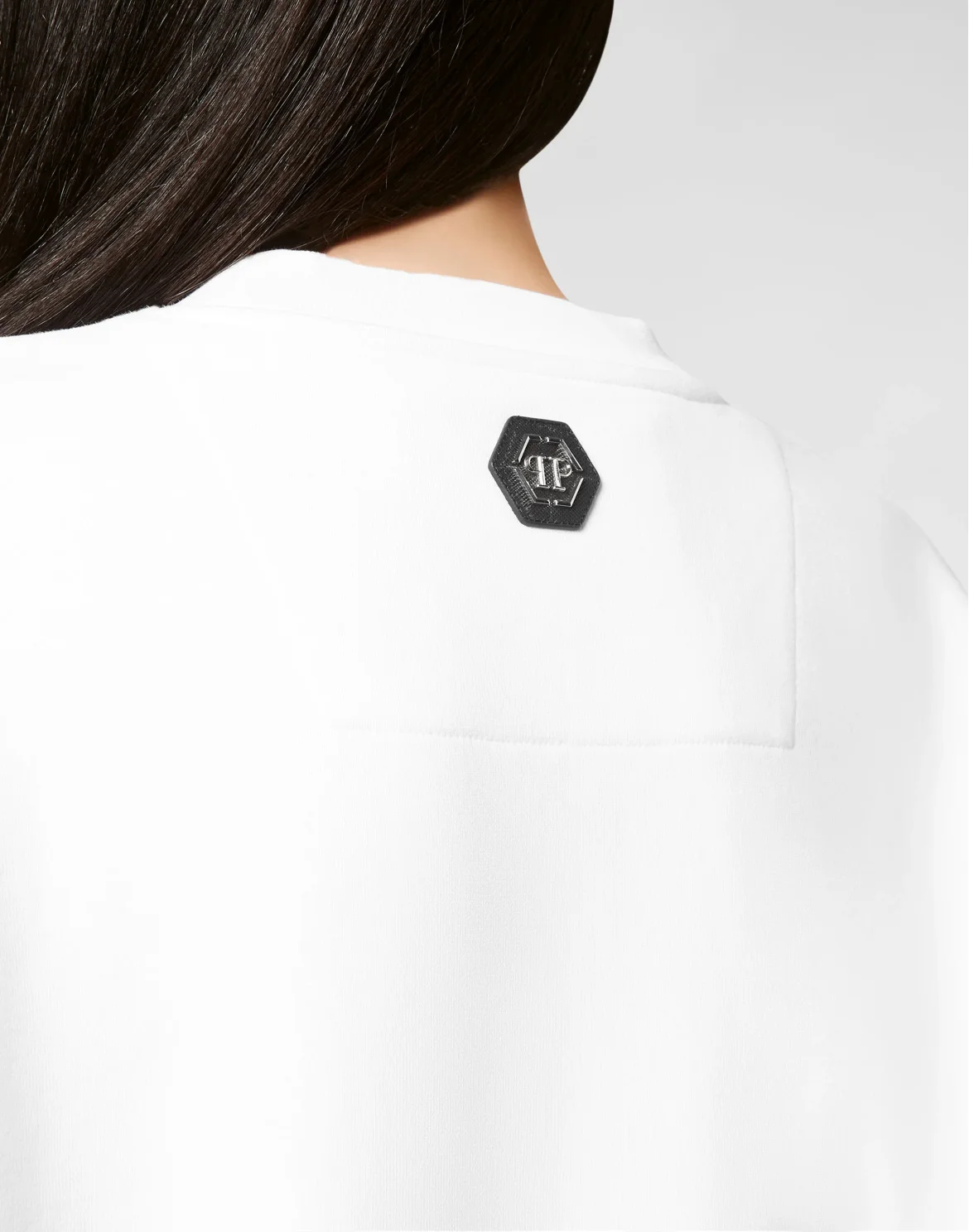 Sweatshirt LS Skull and Plein, цвет: Белый