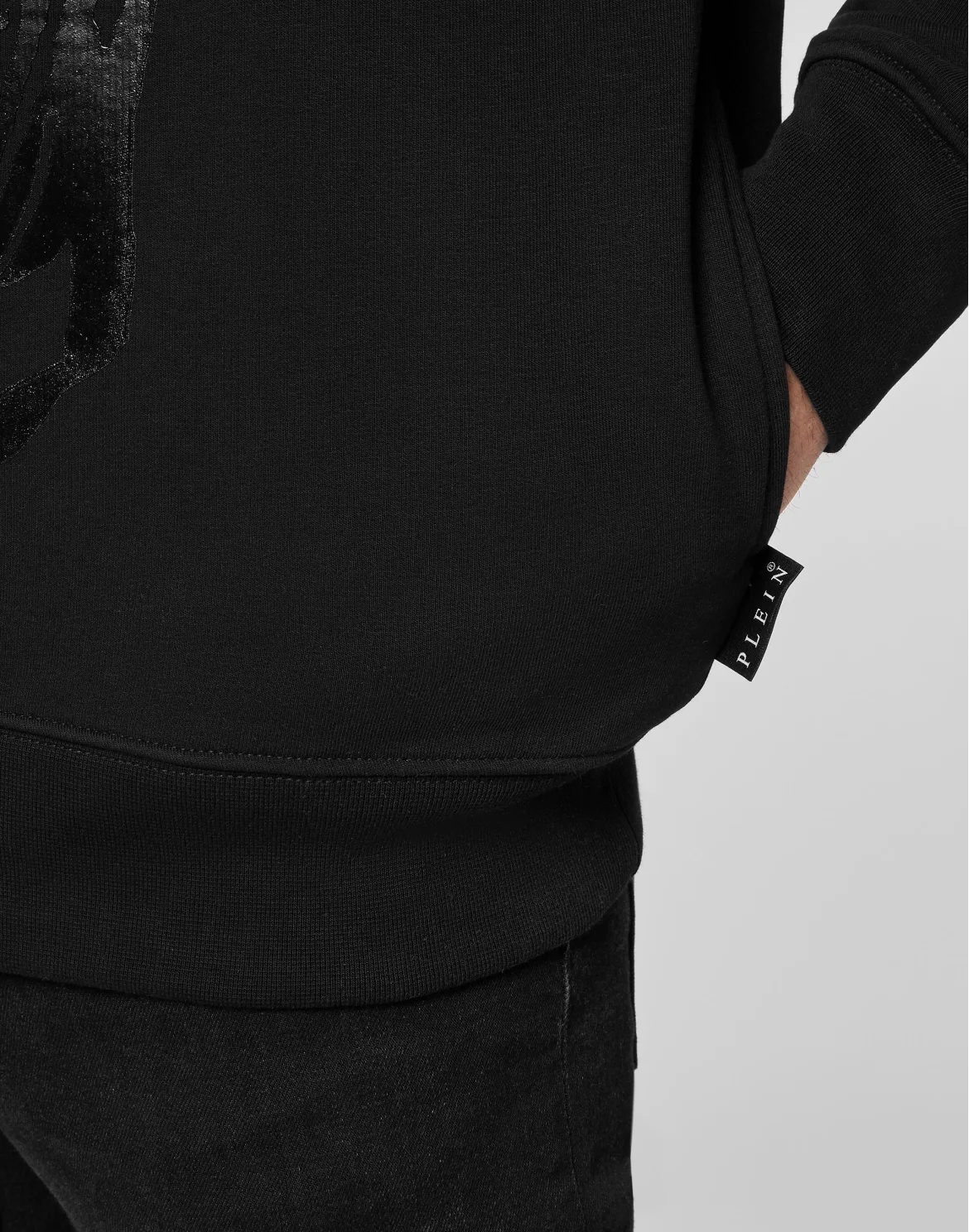 Sweatshirt LS Skull and Plein, цвет: Черный