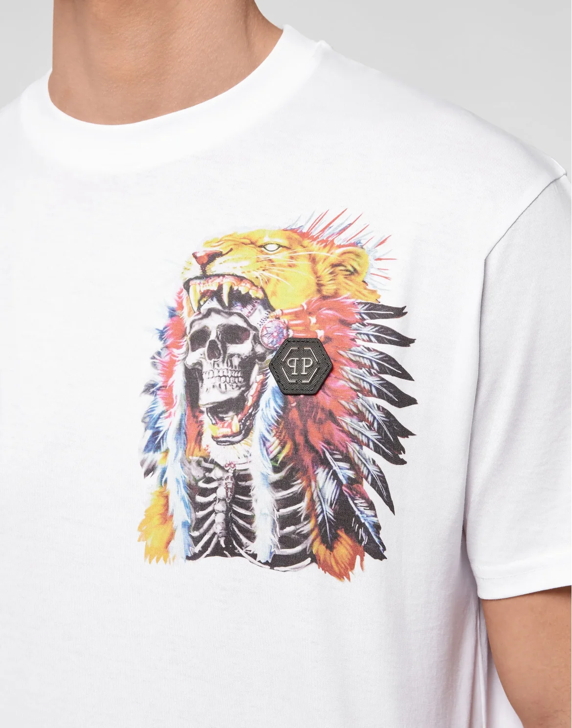 T-shirt Round Neck SS stones Navajo, цвет: Белый