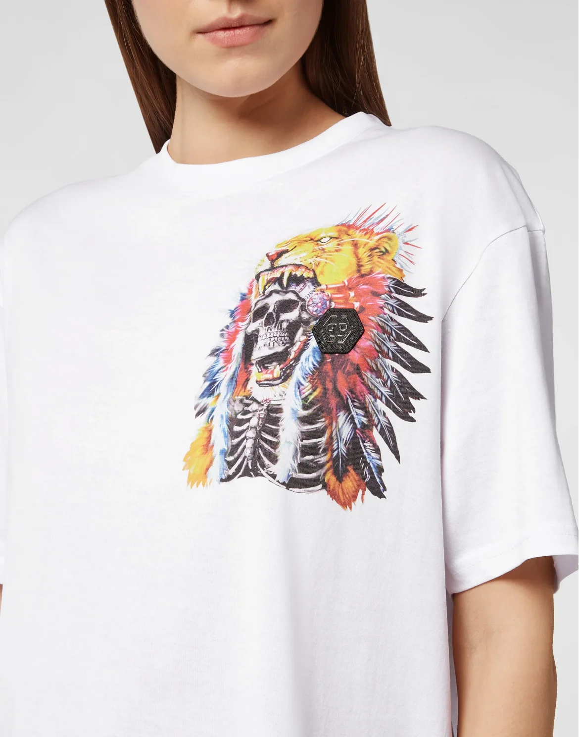 T-shirt Round Neck SS stones Navajo, цвет: Белый