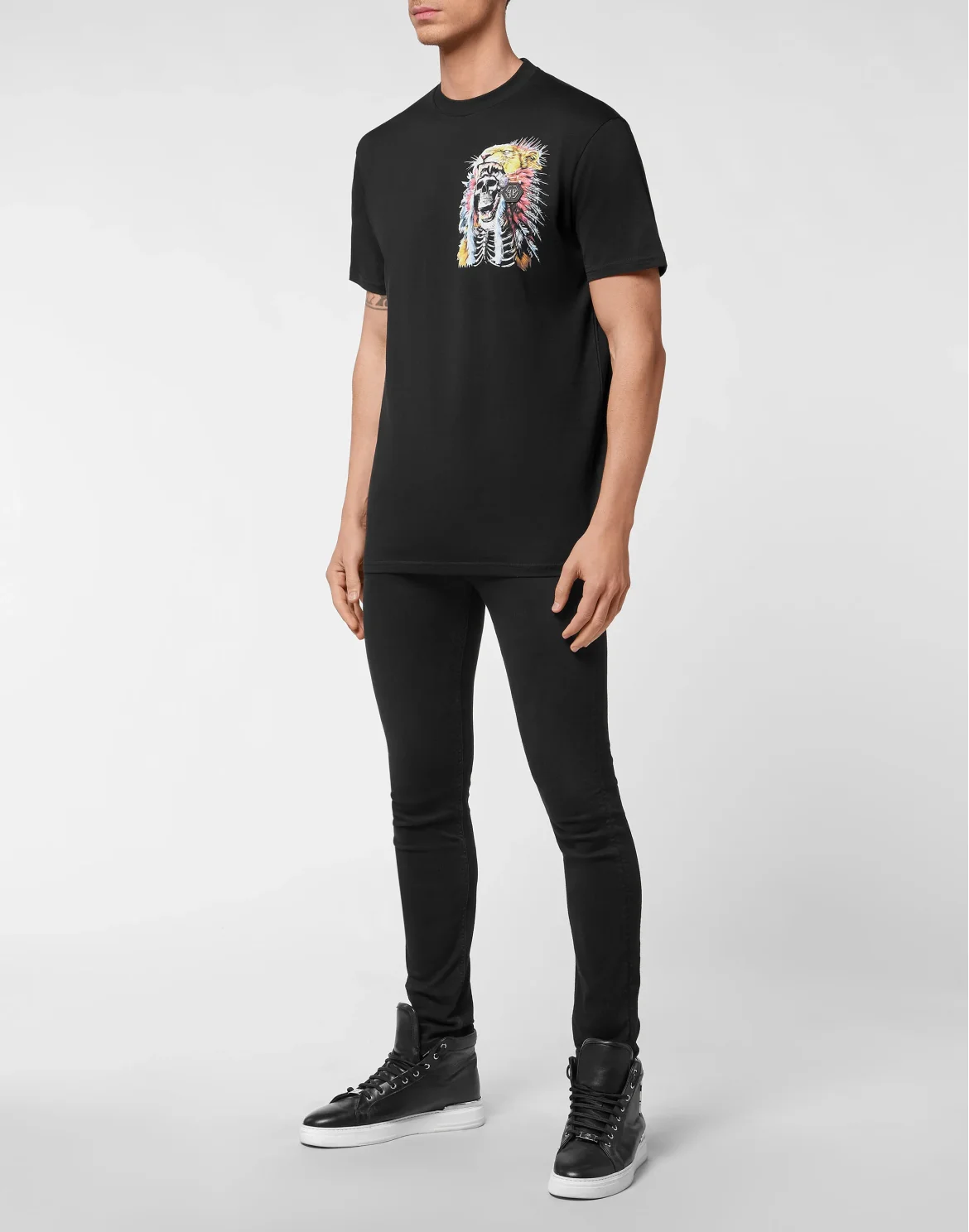 T-shirt Round Neck SS stones Navajo, цвет: Черный