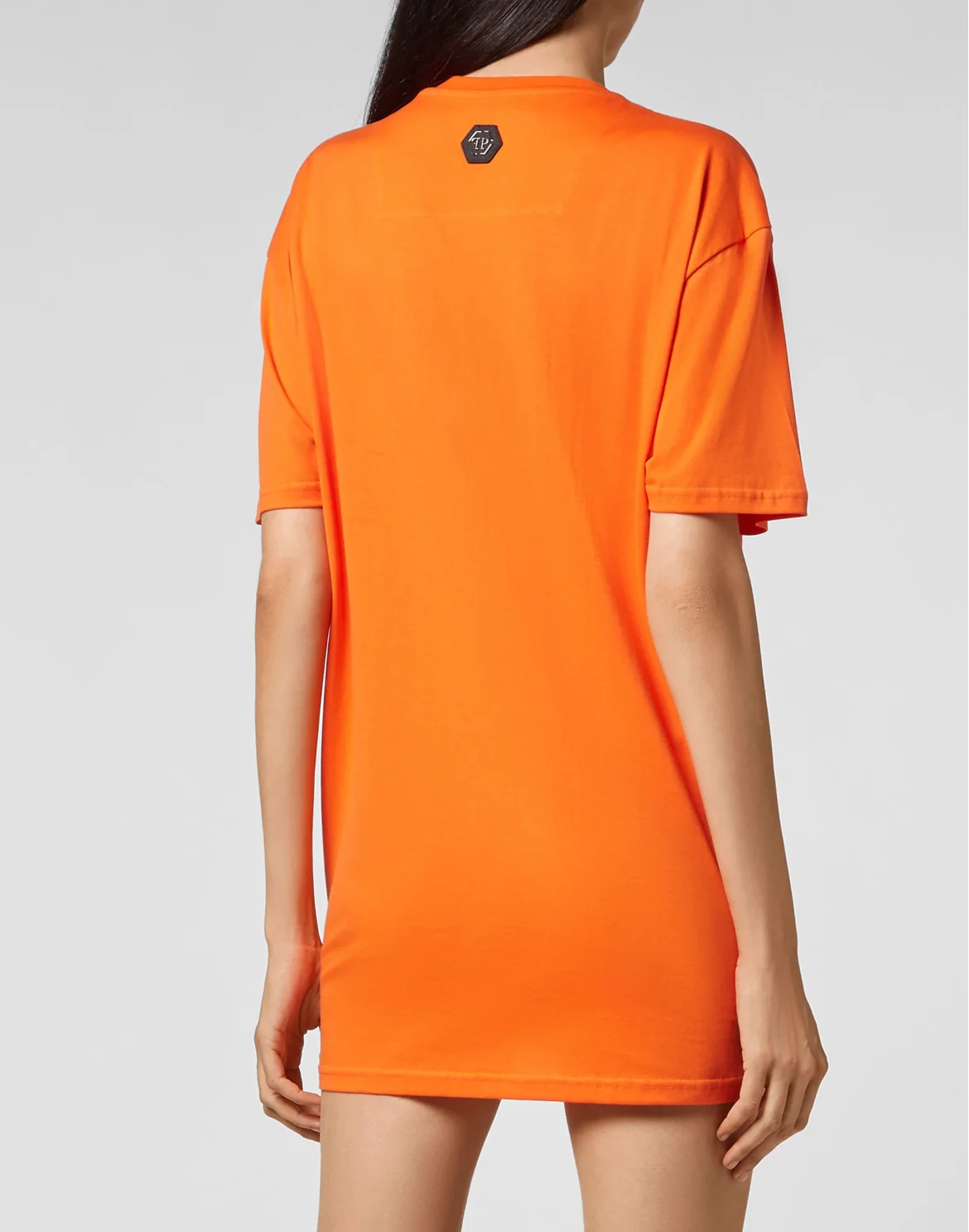 T-shirt Round Neck SS Flock print, цвет: Оранжевый