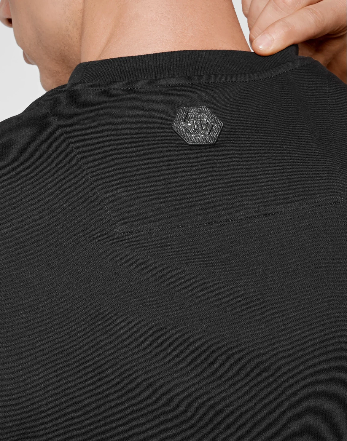 Jersey T-shirt Round Neck SS Skull and Plein, цвет: Черный