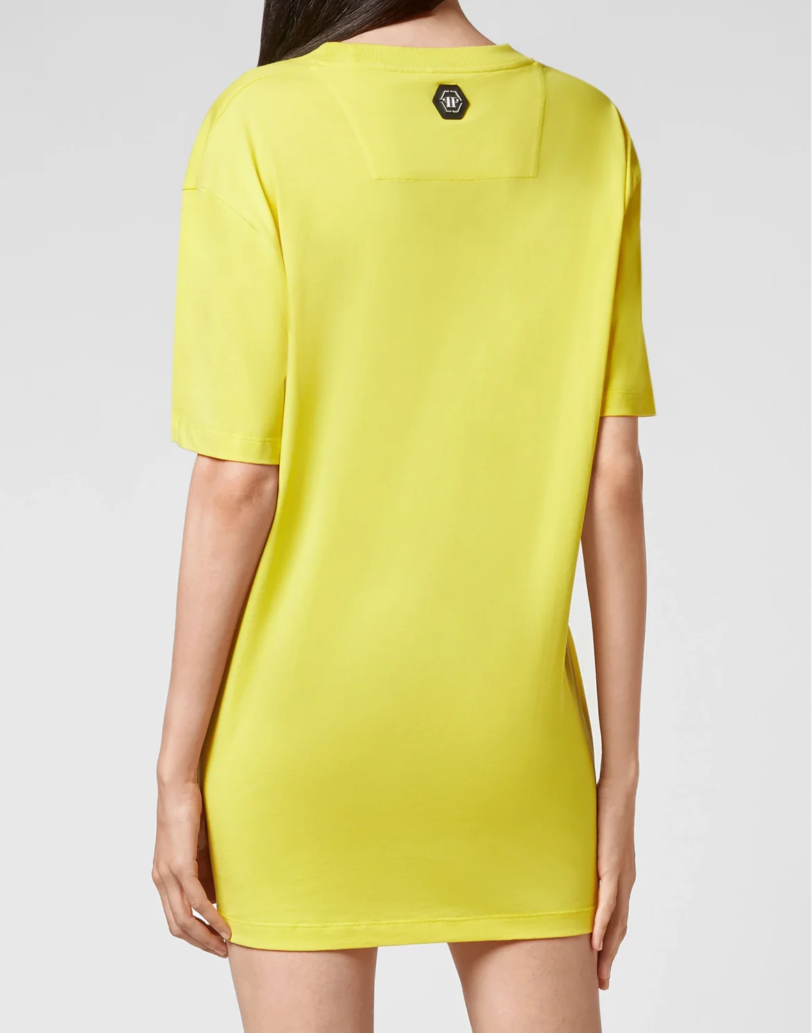 Jersey T-shirt Round Neck SS Iconic Plein, цвет: Желтый