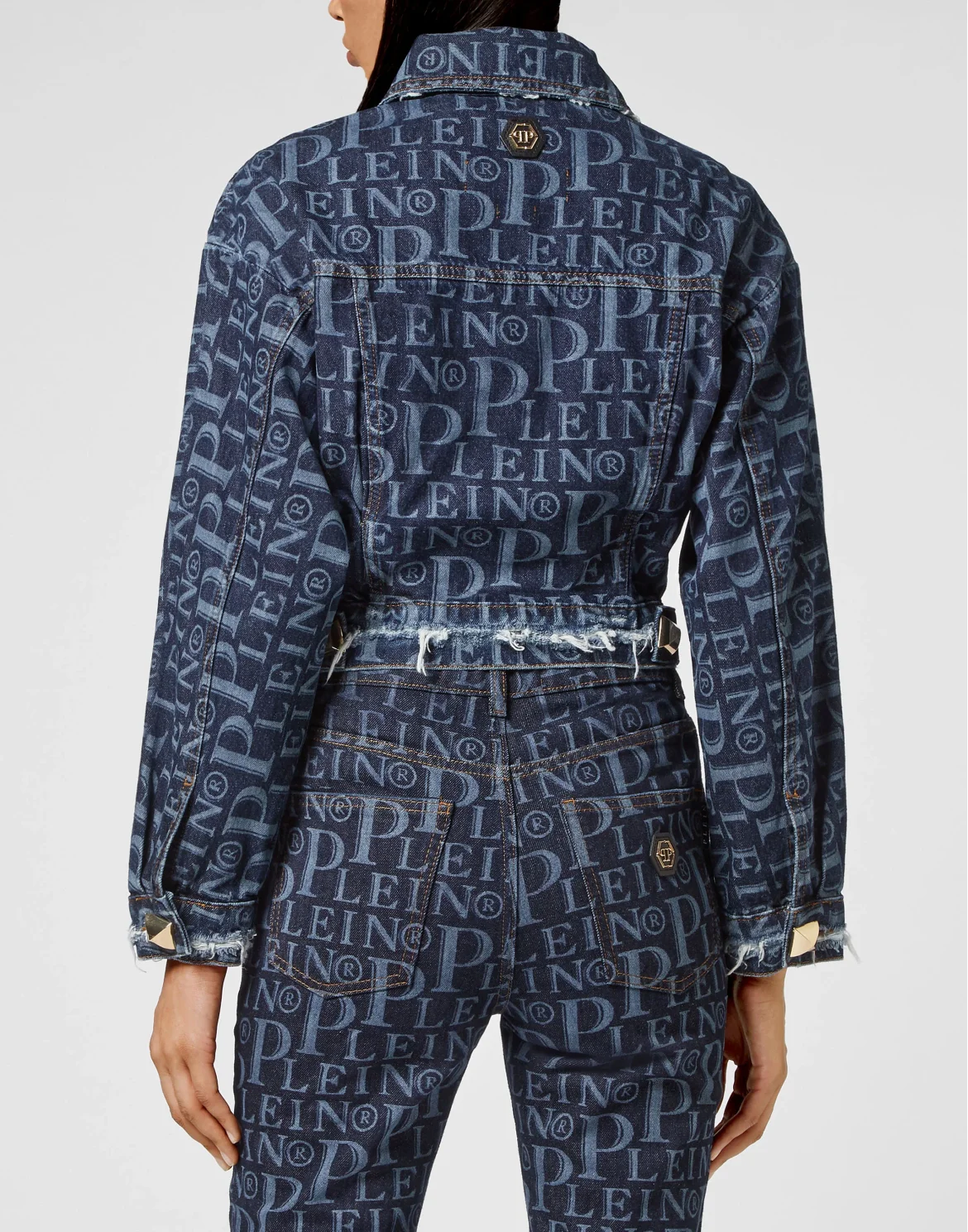 Denim Jacket Cropped Philipp Plein TM, цвет: Синий