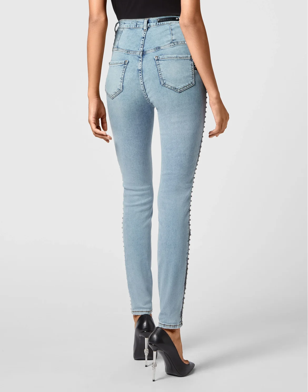 Super High Waist Jegging Stones, цвет: Синий