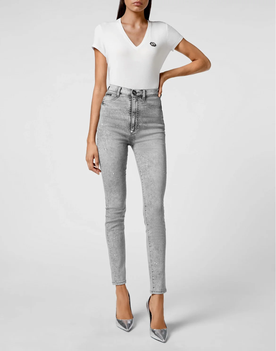 Super High Waist Jegging, цвет: Серый