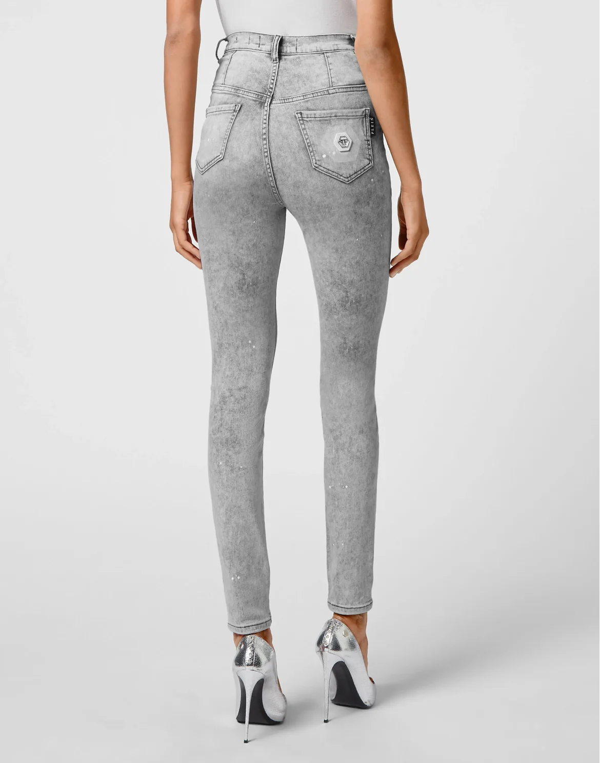 Super High Waist Jegging, цвет: Серый