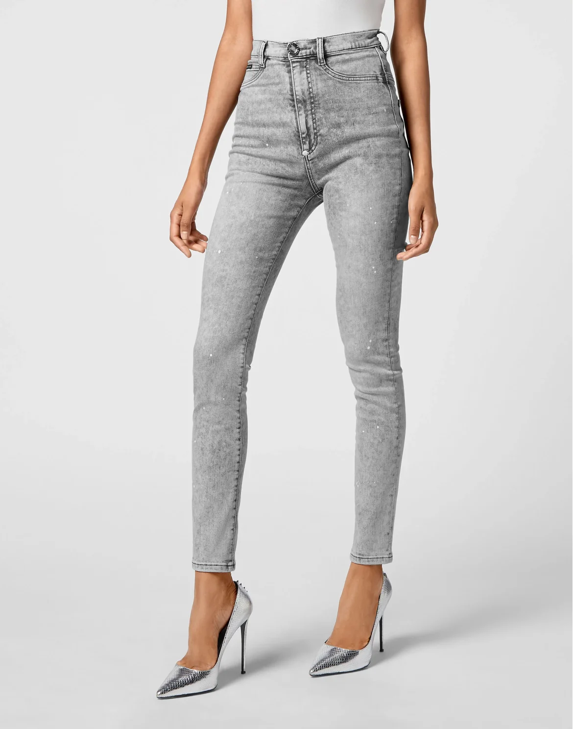 Super High Waist Jegging, цвет: Серый