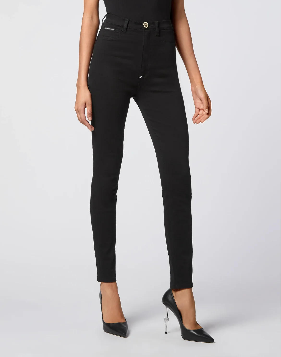 Super High Waist Jegging Skull, цвет: Черный