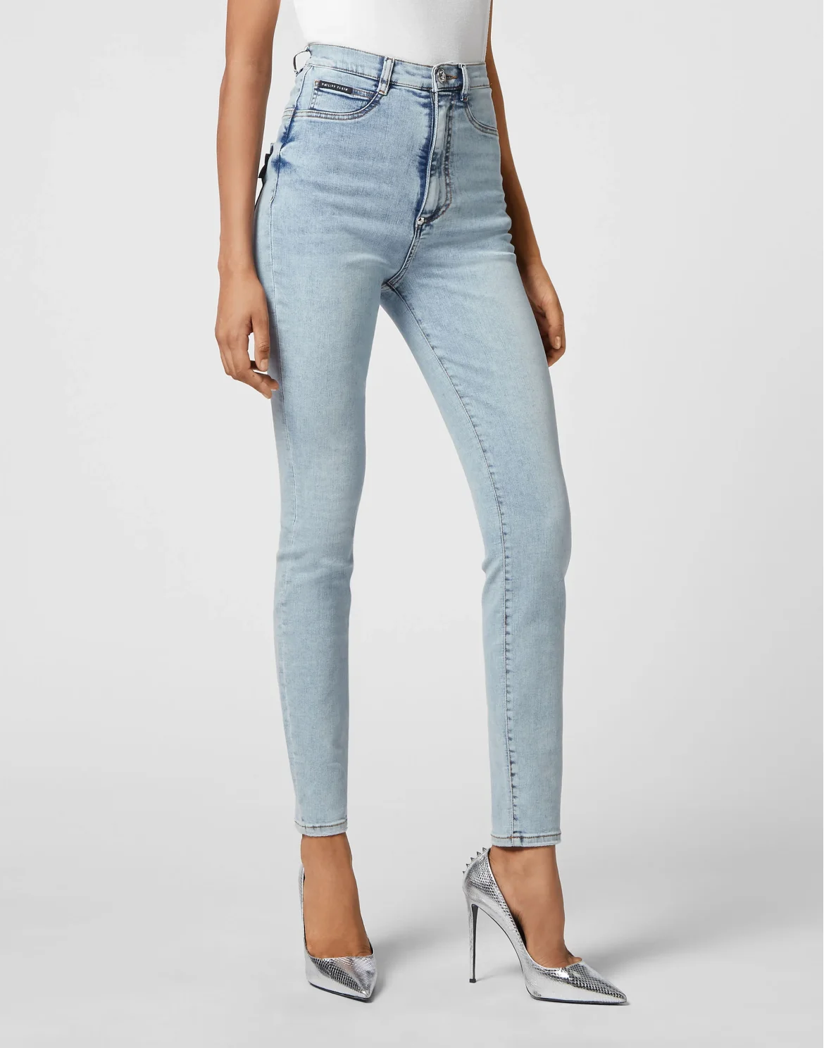 Denim Super High Waist Jegging, цвет: Синий