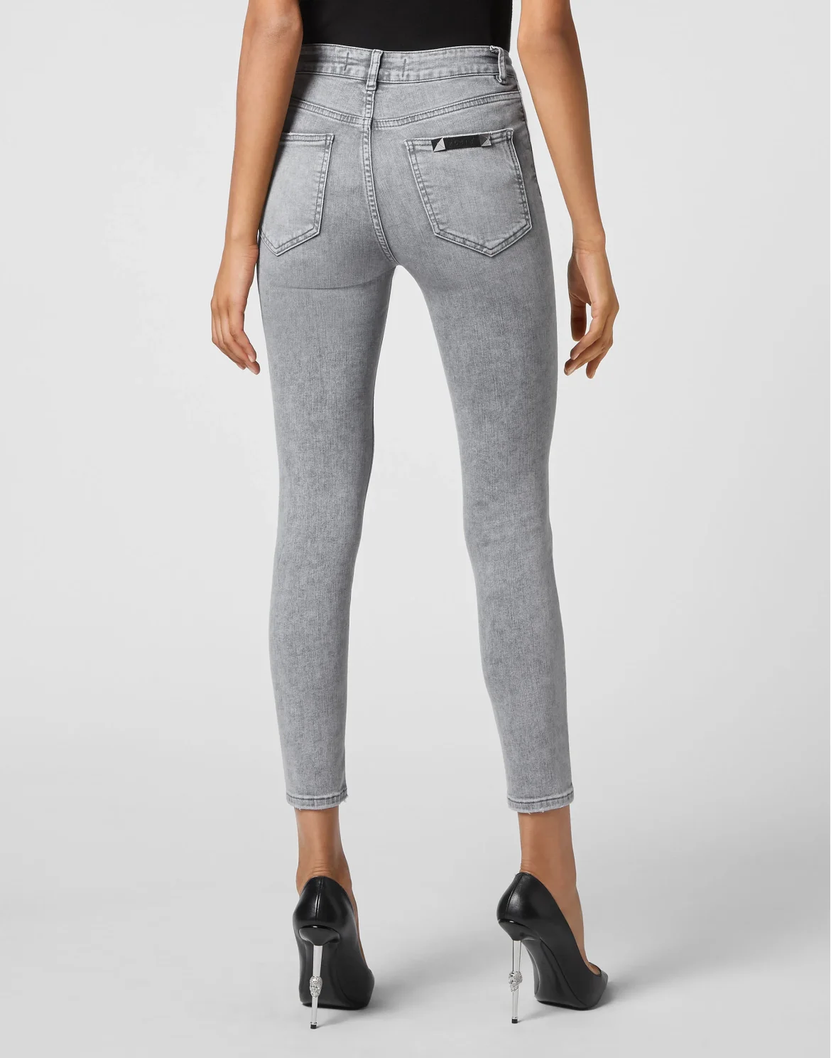 Denim Trousers Skinny, цвет: Серый