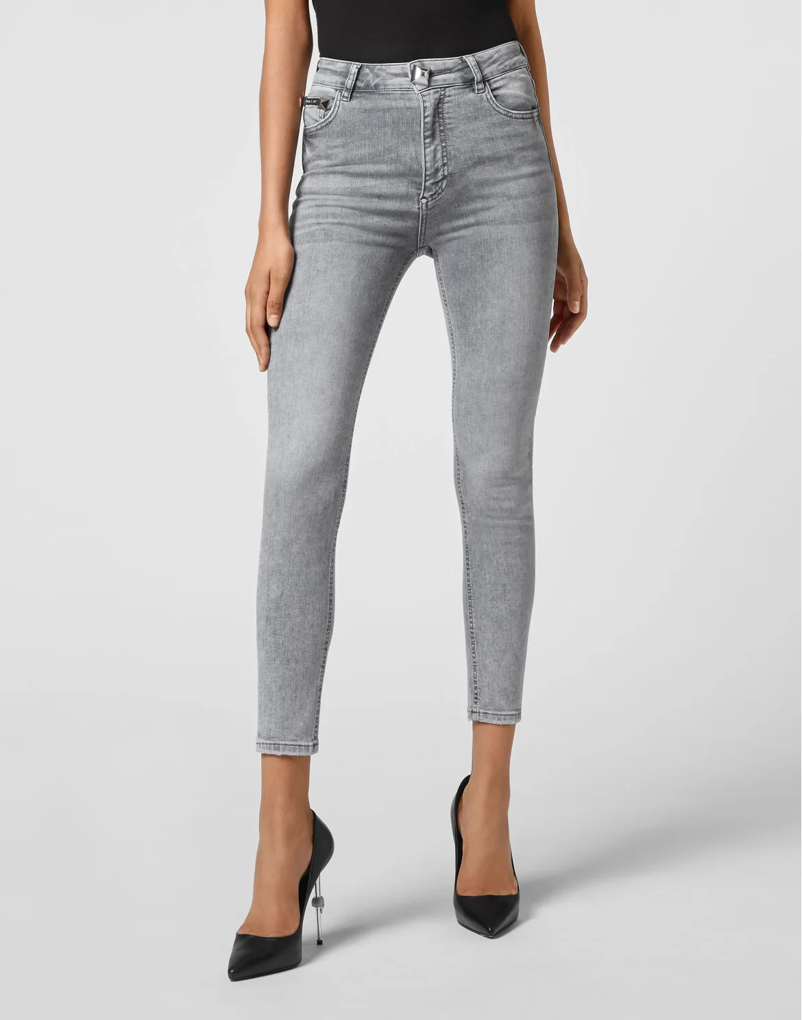 Denim Trousers Skinny, цвет: Серый