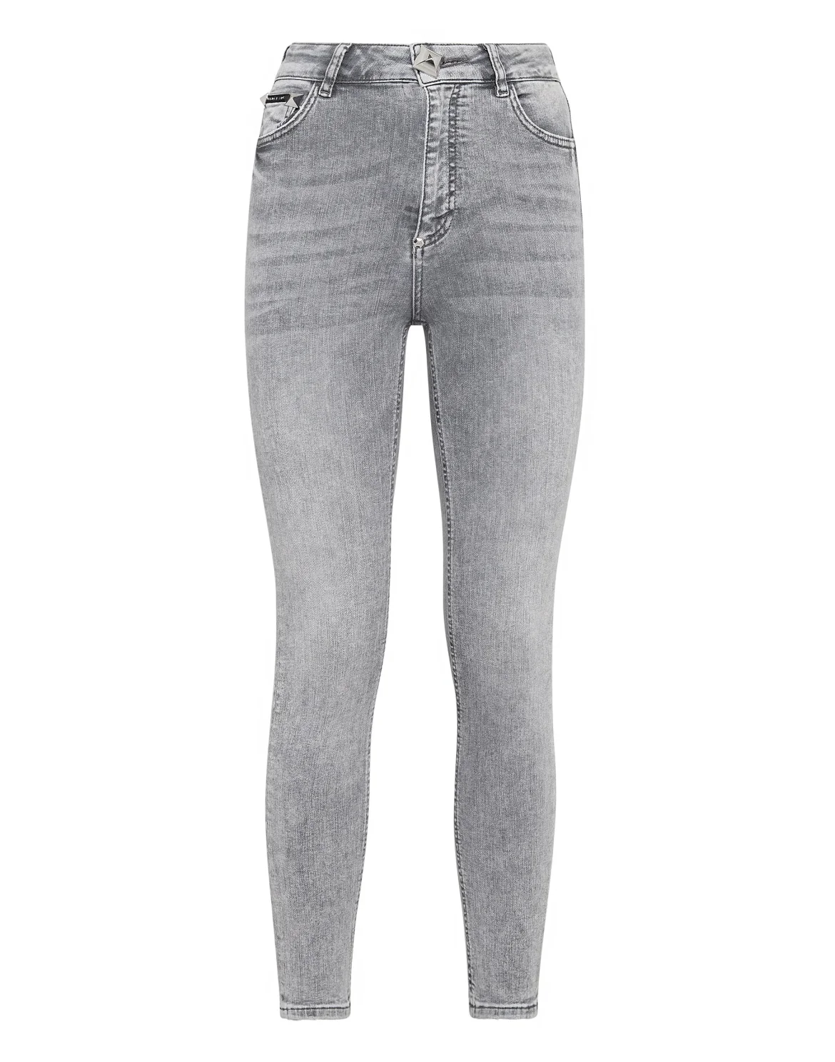Denim Trousers Skinny, цвет: Серый