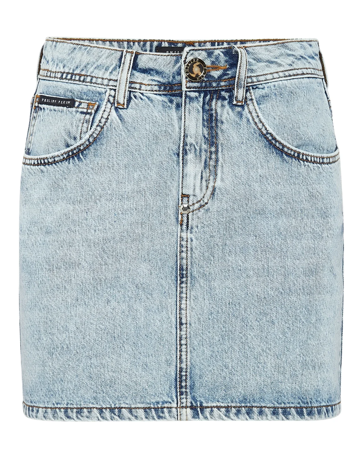 Denim Mini Skirt Skull, цвет: Синий