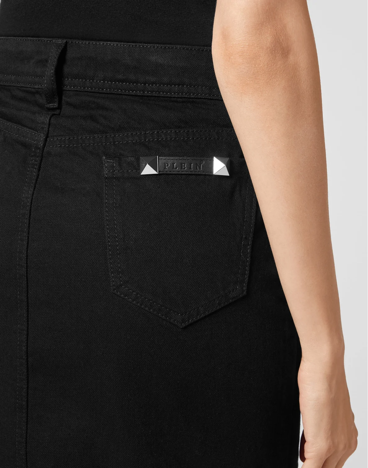 Denim Mini Skirt, цвет: Черный