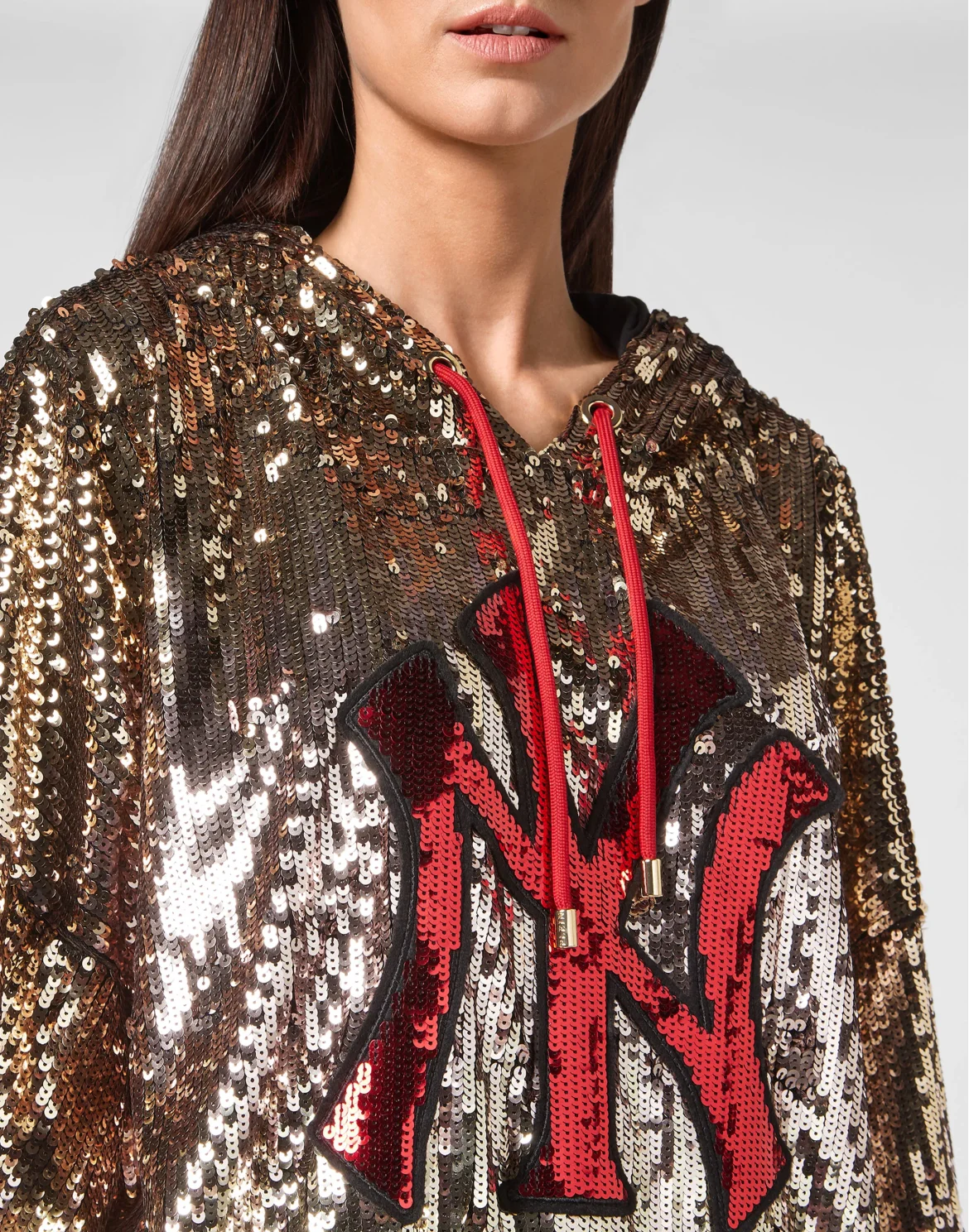 Tracksuit Top/Trousers Paillettes, цвет: Золотой