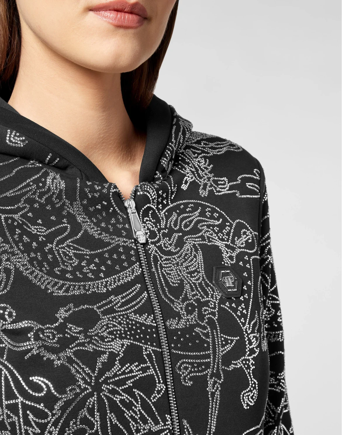 Tracksuit Top/Trousers Stones Skeleton tattoo, цвет: Черный