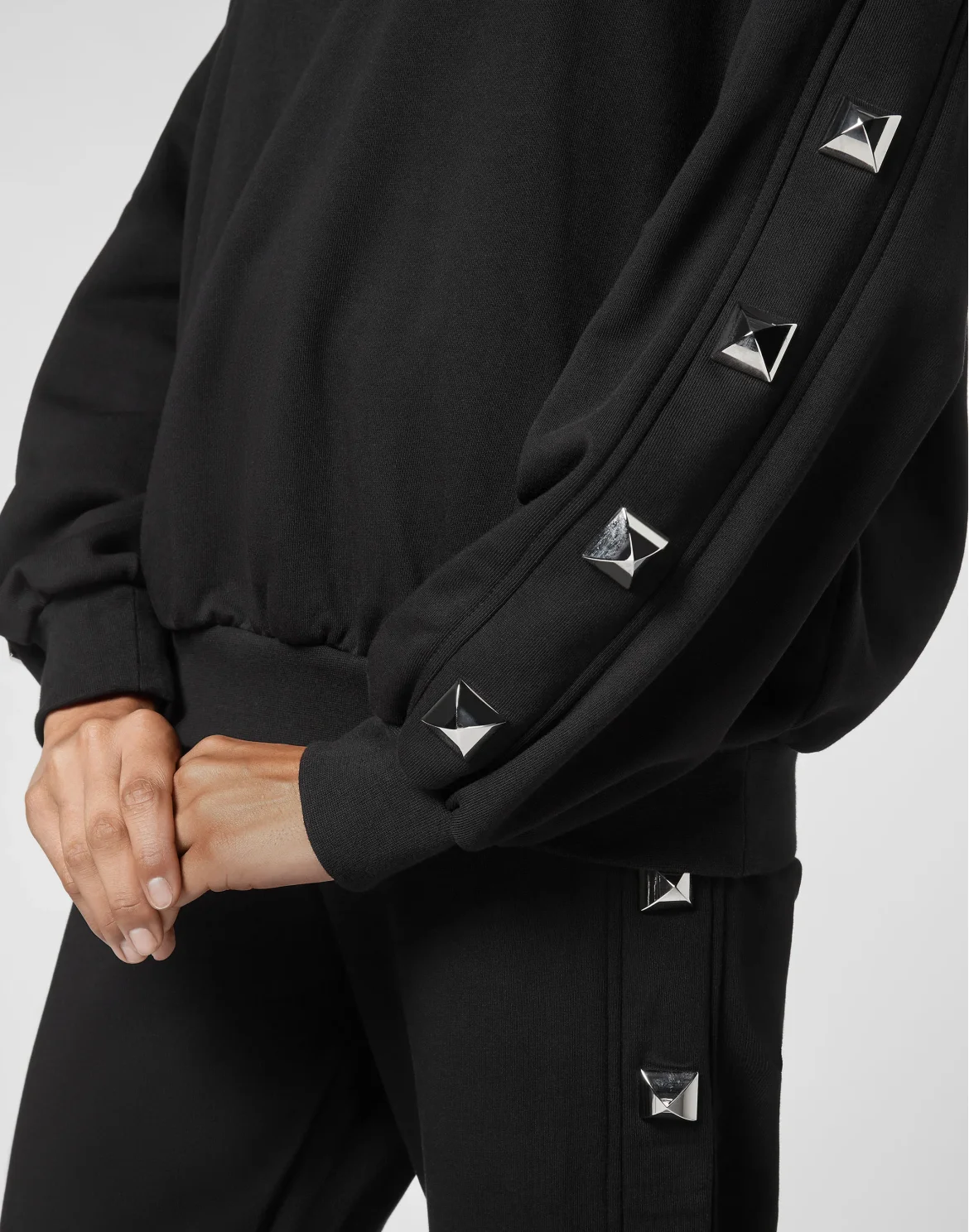 Sweatshirt LS Studs, цвет: Черный