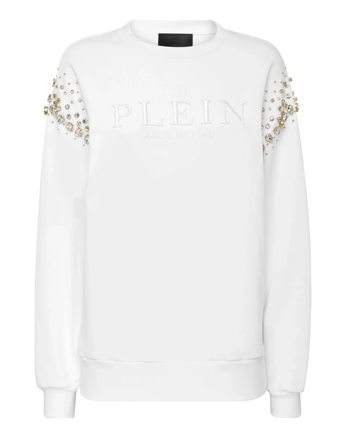 Sweatshirt LS Crystal Iconic Plein, цвет: Белый