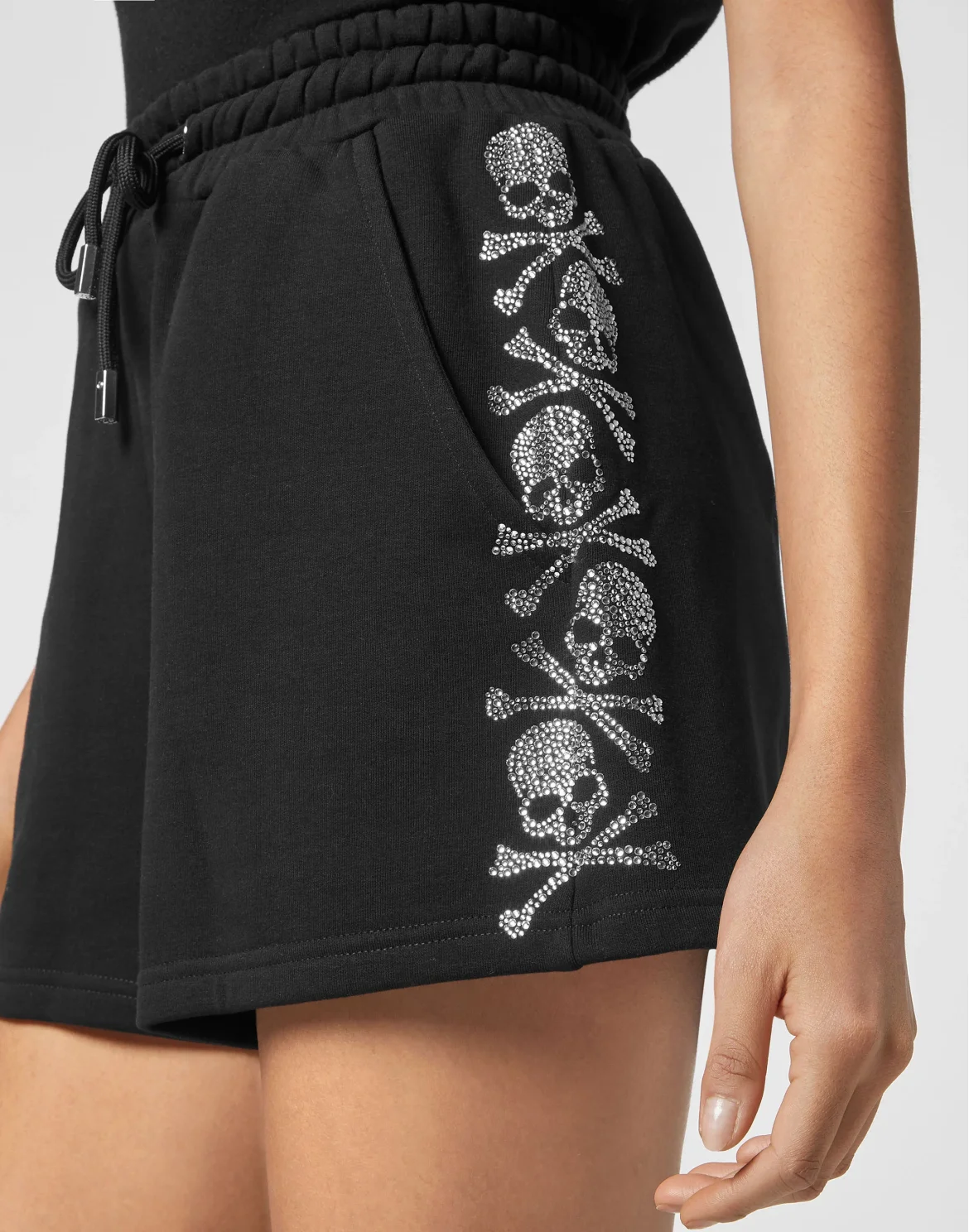 Jogging Shorts Crystal Skull, цвет: Черный