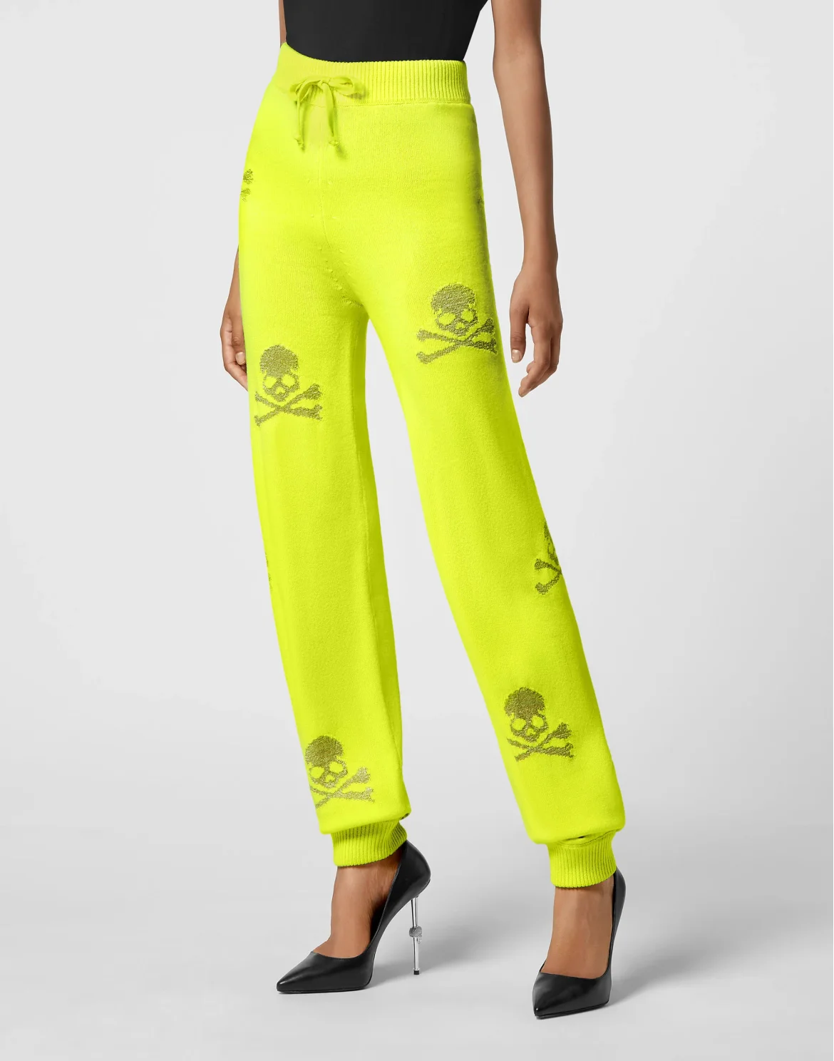 Wool Blend Jogging Trousers Crystal Skull, цвет: Желтый