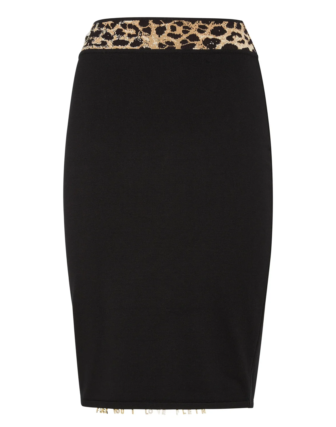 Knit Skirt Leopard, цвет: Черный