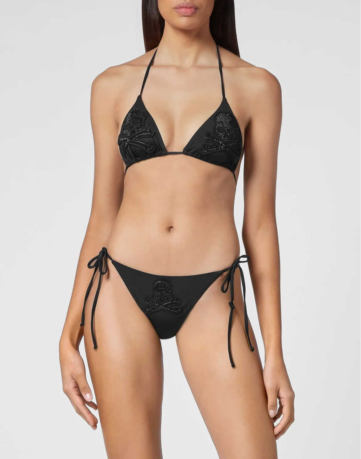 Bikini Stones  Skull with Crystals, цвет: Черный