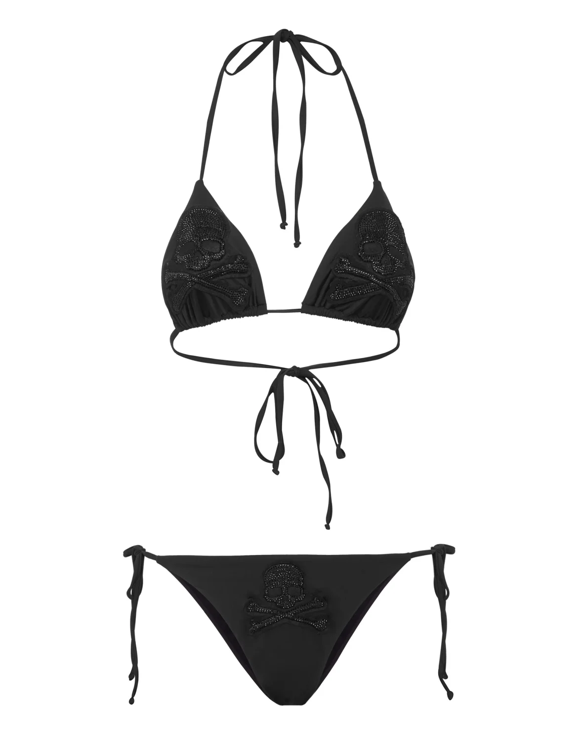 Bikini Stones  Skull with Crystals, цвет: Черный