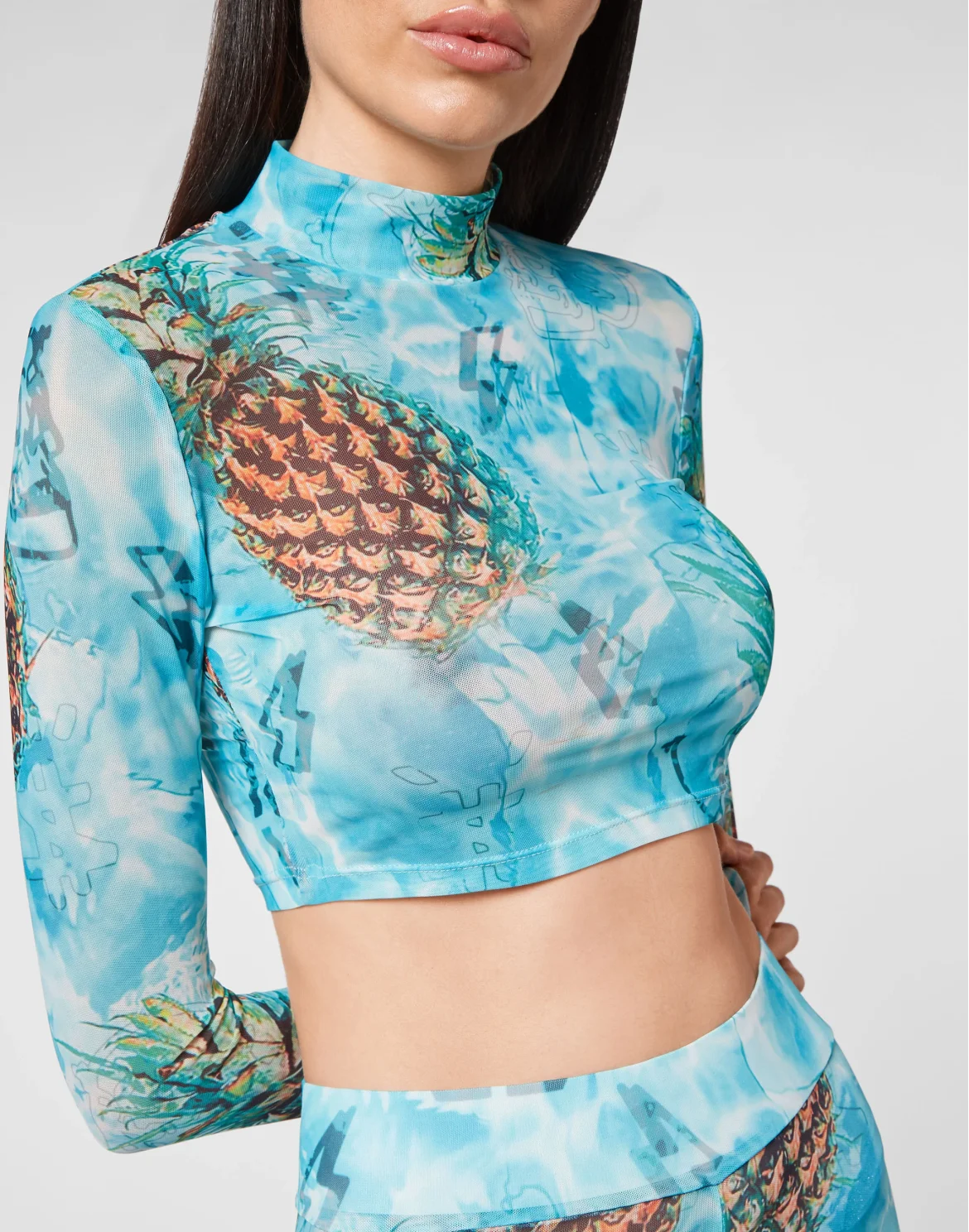 LS Top Stretch Pineapple Skies, цвет: Мультиколор