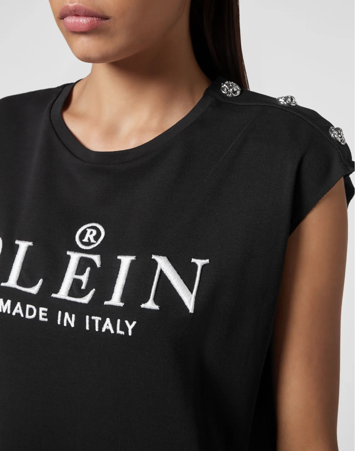 T-shirt Round Neck SS Iconic Plein, цвет: Черный