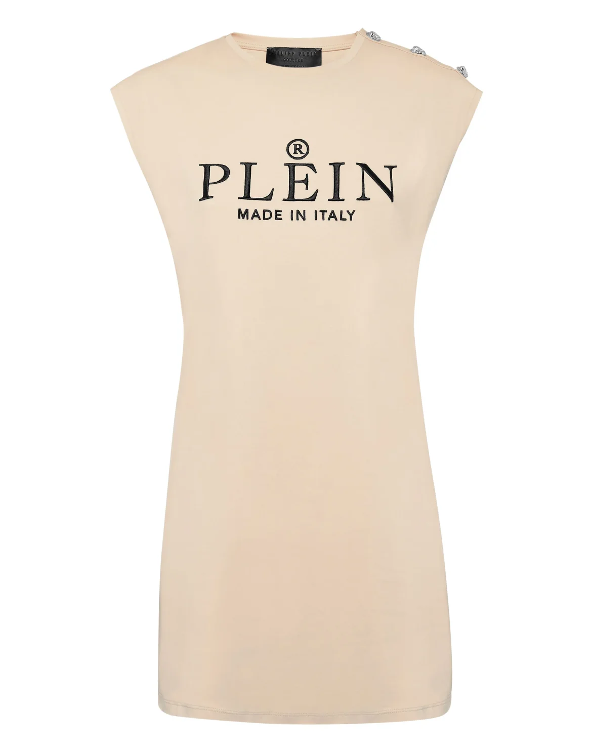 T-shirt Round Neck SS Iconic Plein, цвет: Бежевый