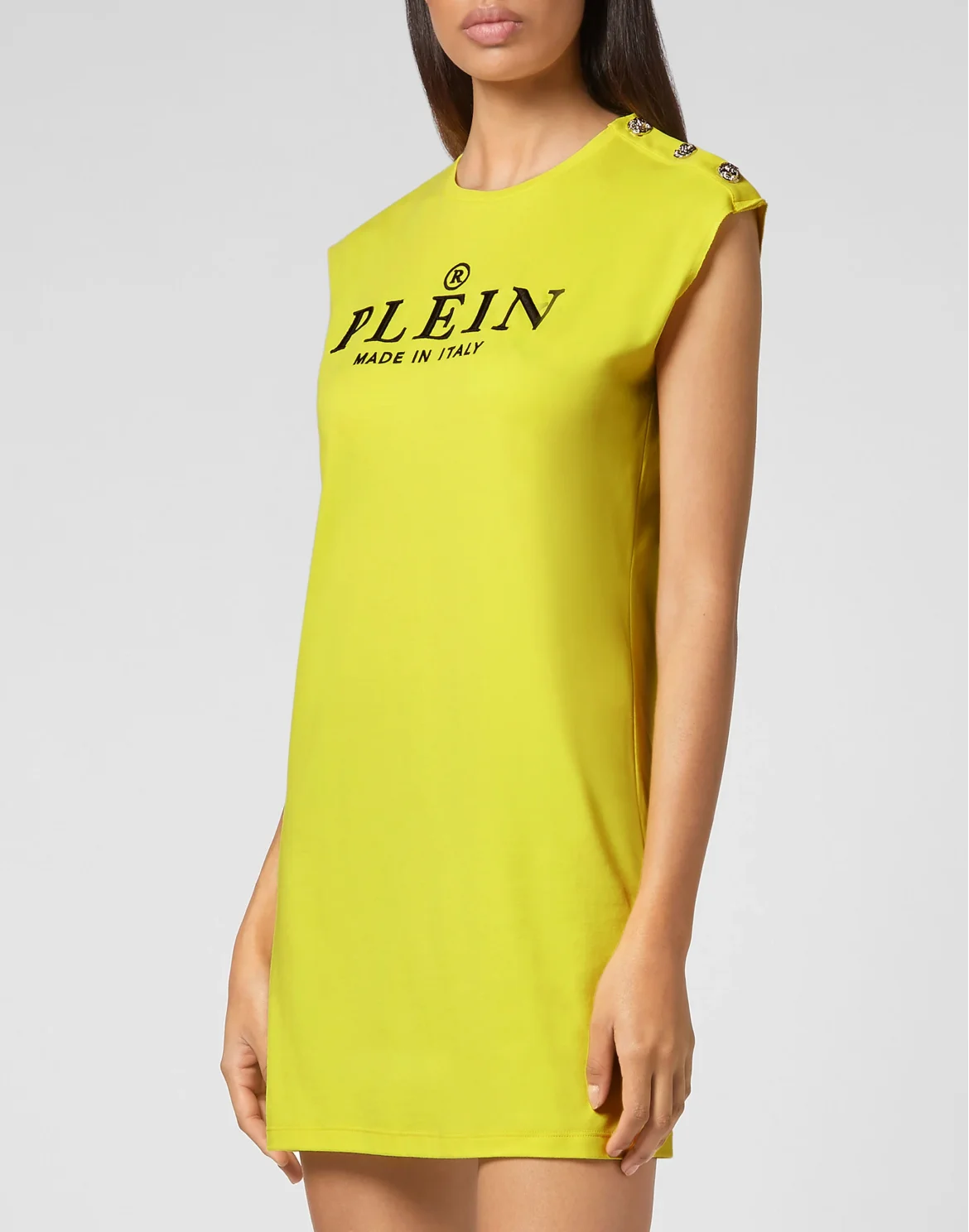T-shirt Round Neck SS Iconic Plein, цвет: Желтый