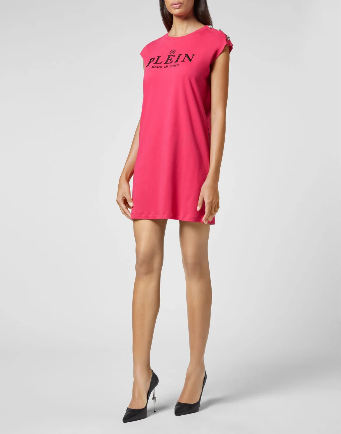 T-shirt Round Neck SS Iconic Plein, цвет: Розовый