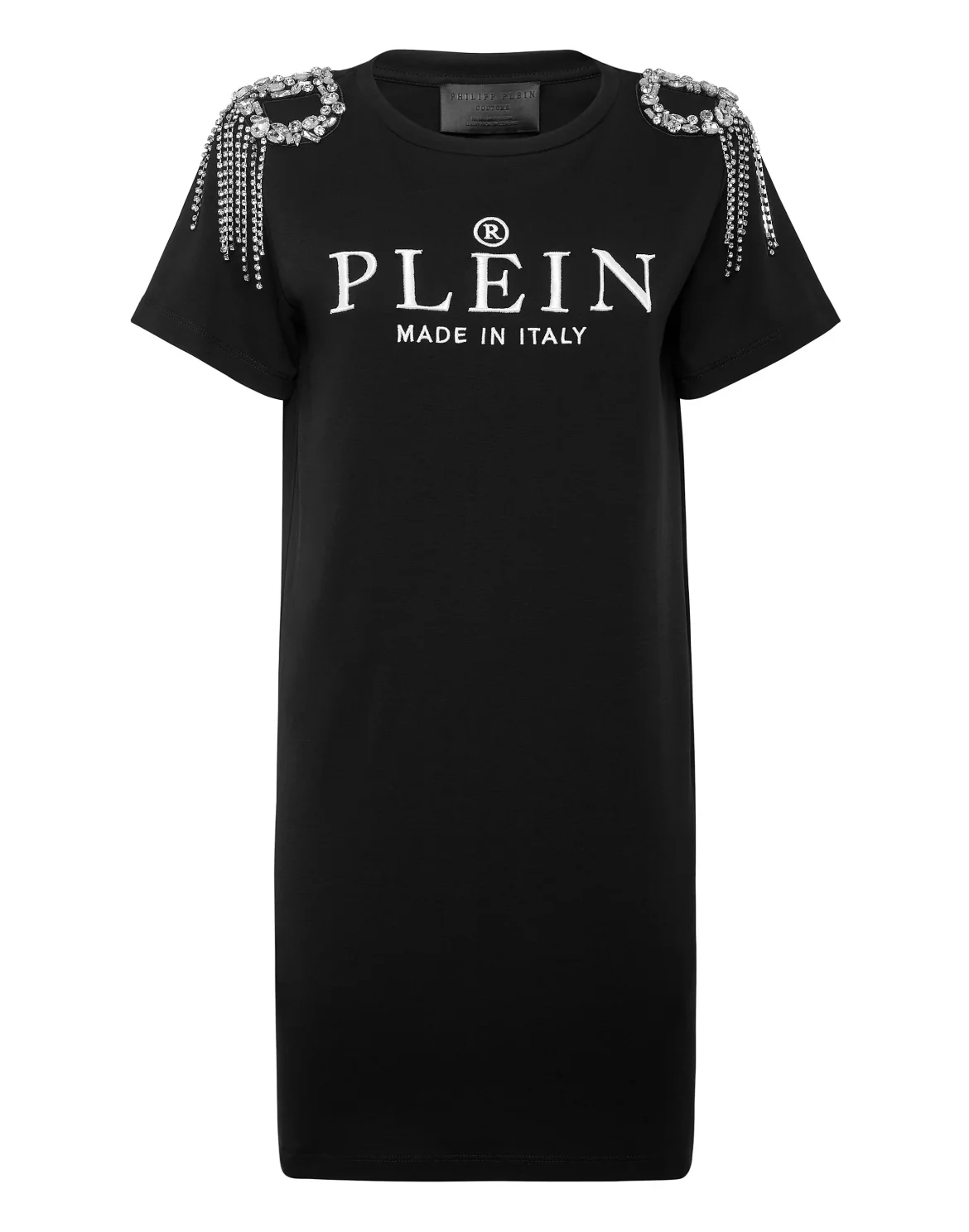 T-shirt Dress Crystal with Crystals, цвет: Черный