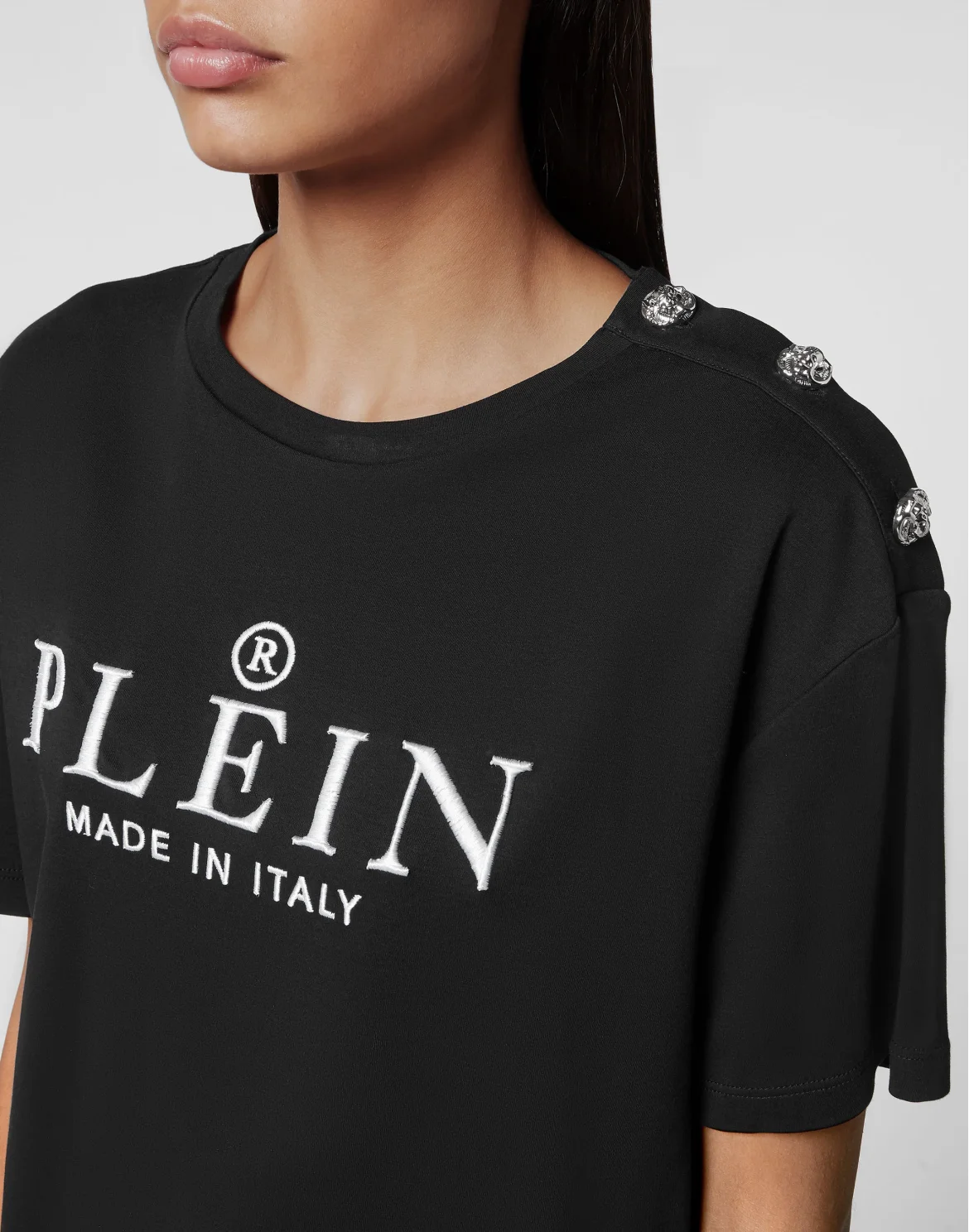 T-shirt Round Neck SS Iconic Plein, цвет: Черный