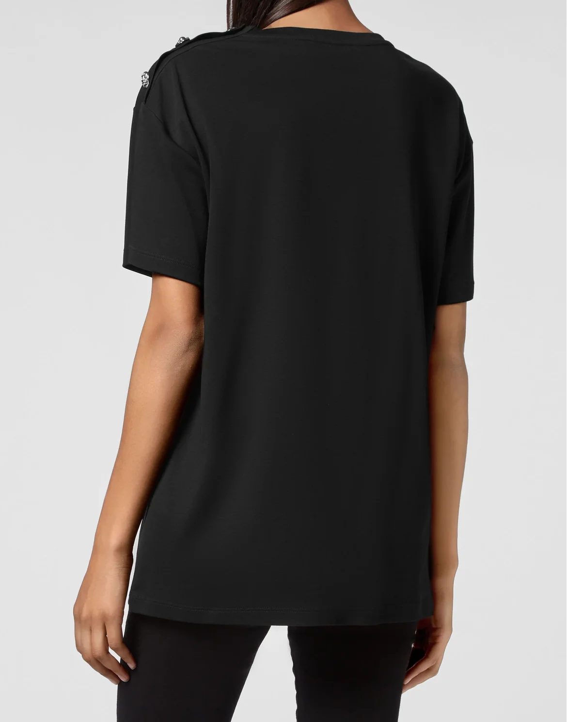 T-shirt Round Neck SS Iconic Plein, цвет: Черный