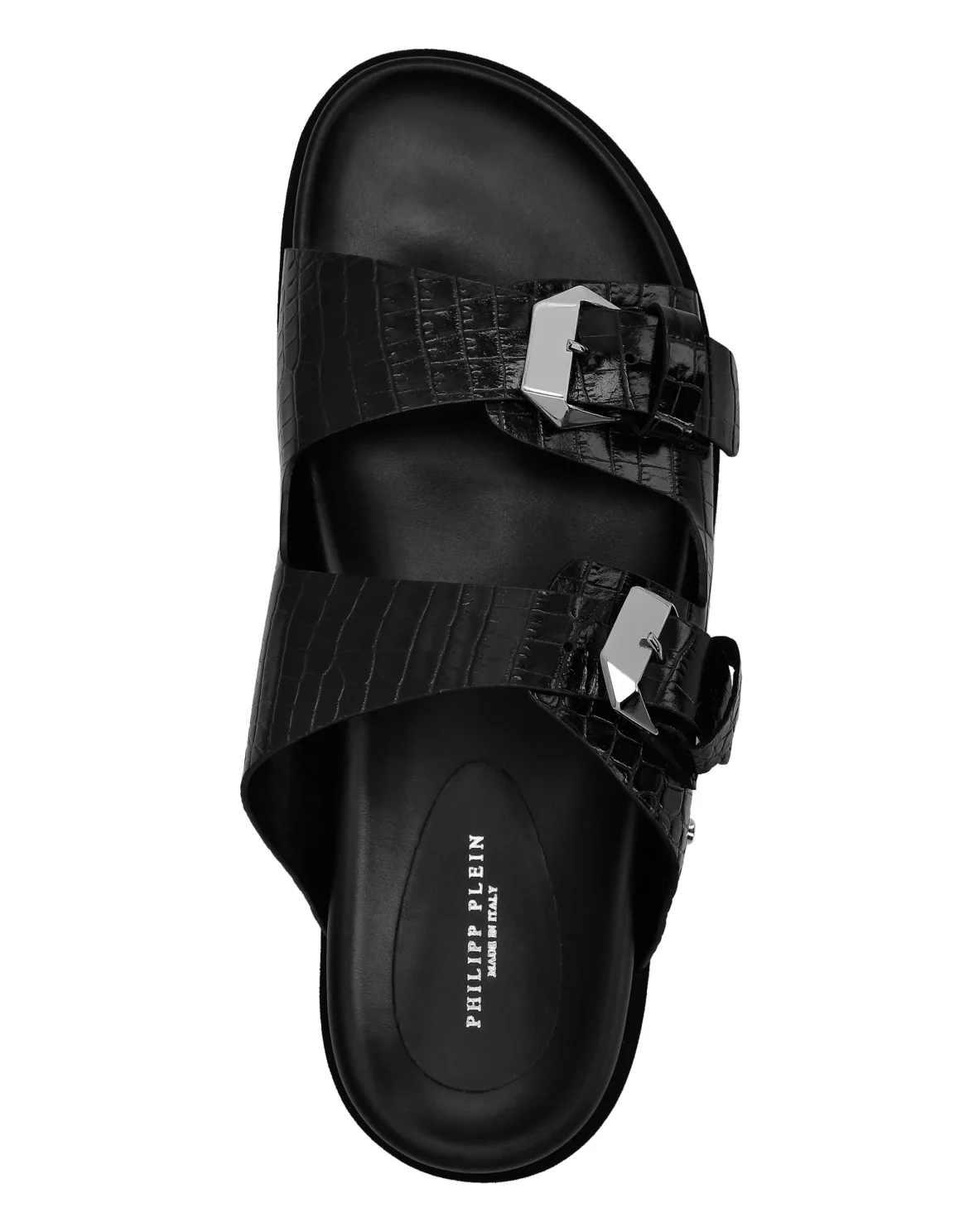 Sandals Flat Cocco Print Skull, цвет: Черный