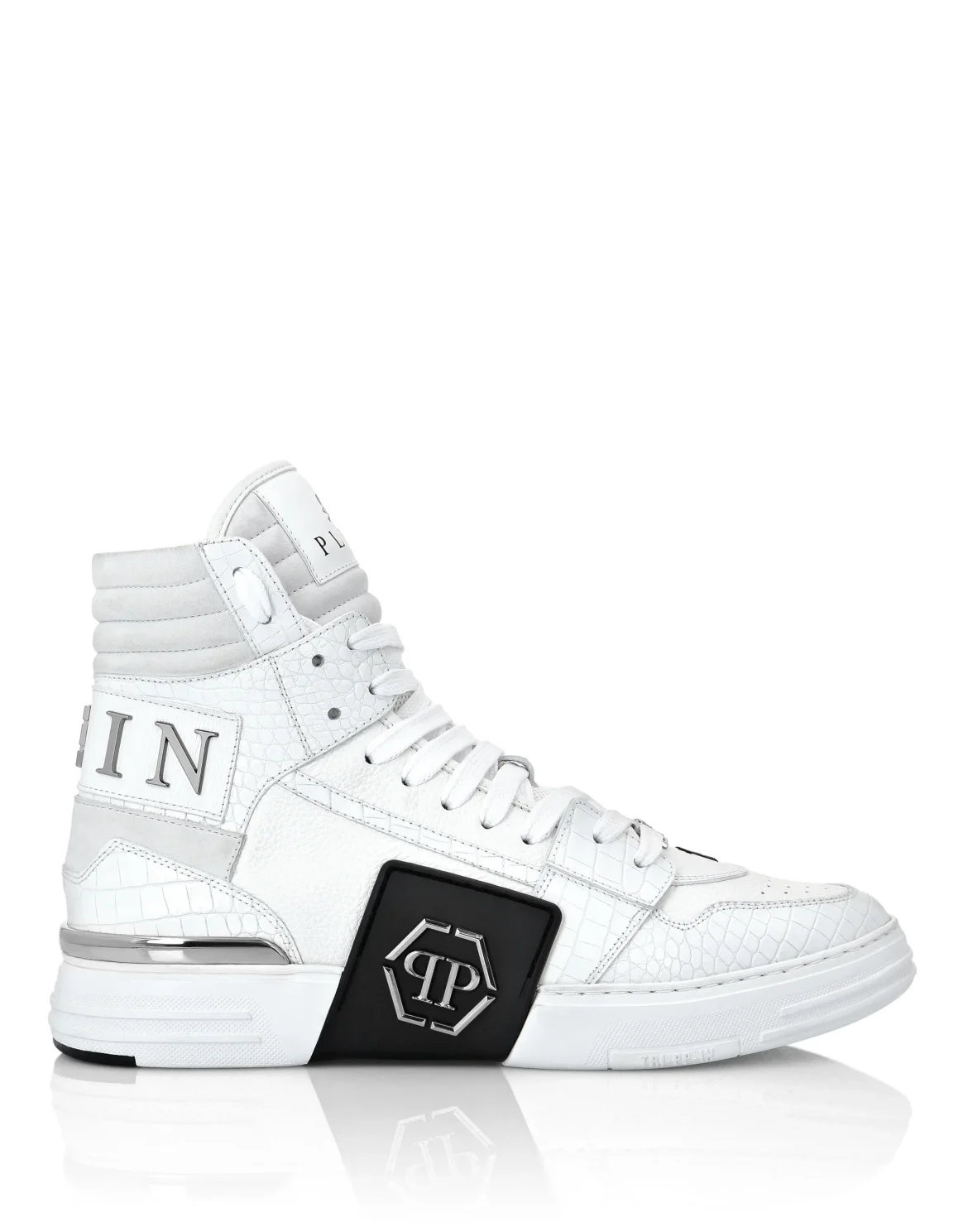HI-TOP SNEAKERS PHANTOM KICK$ Crocco Platinum HEXAGON, цвет: Белый