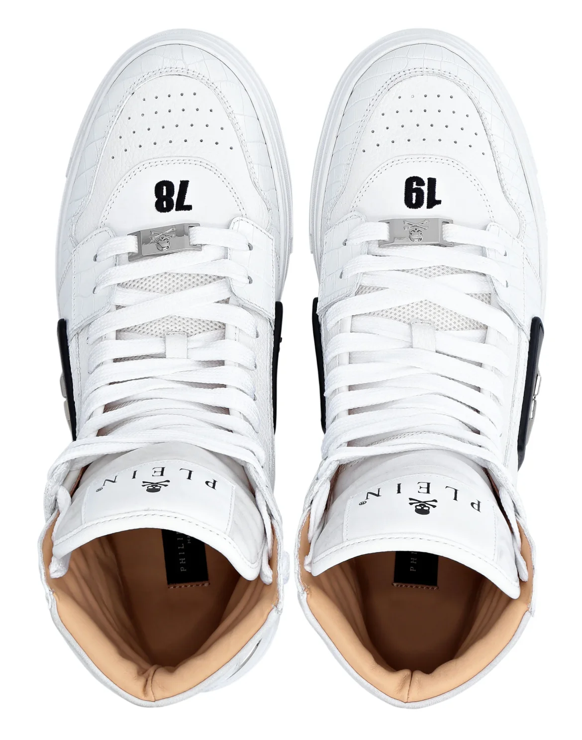 HI-TOP SNEAKERS PHANTOM KICK$ Crocco Platinum HEXAGON, цвет: Белый