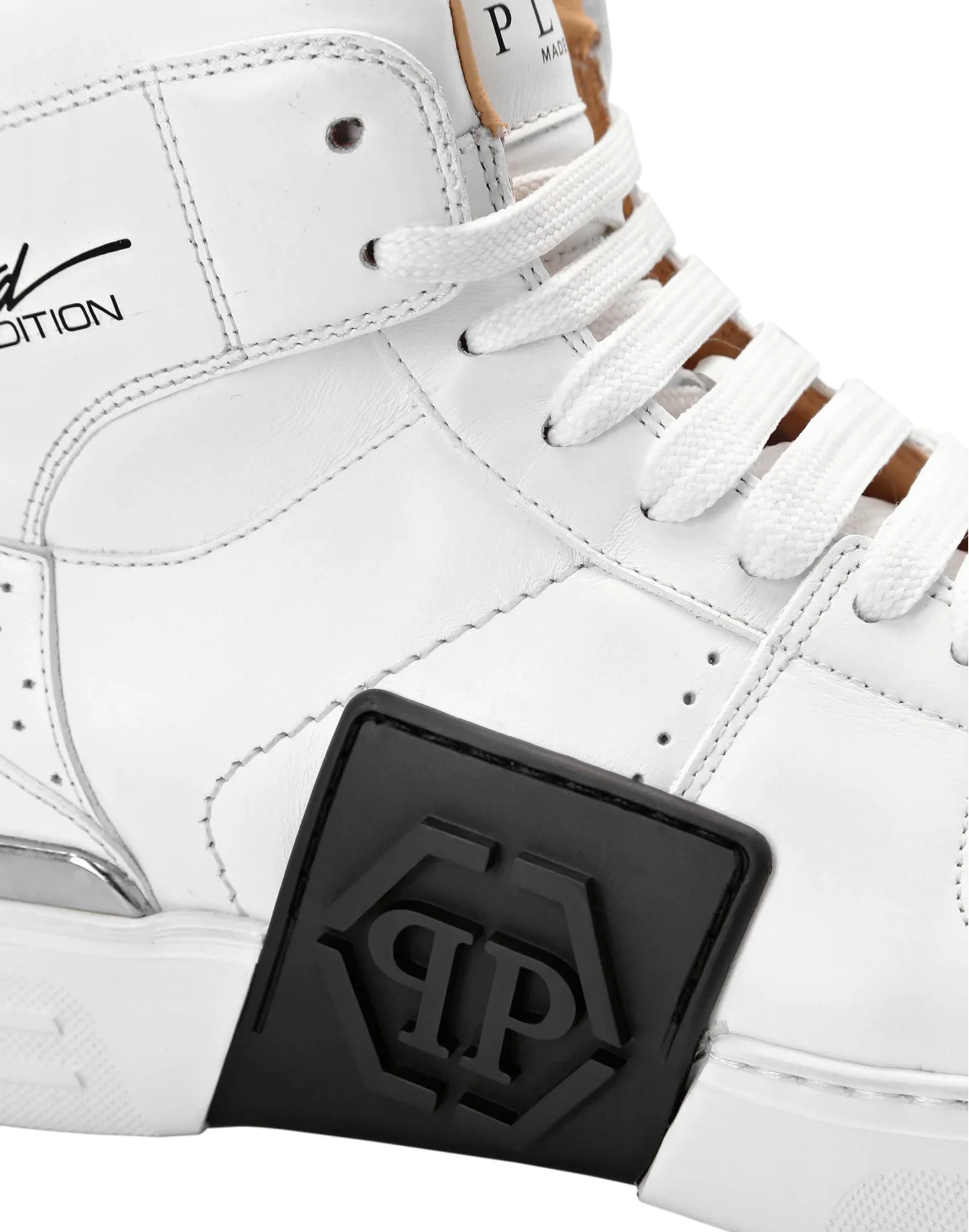 HI-TOP SNEAKERS NOTORIOUS KICK$ LEATHER HEXAGON, цвет: Белый