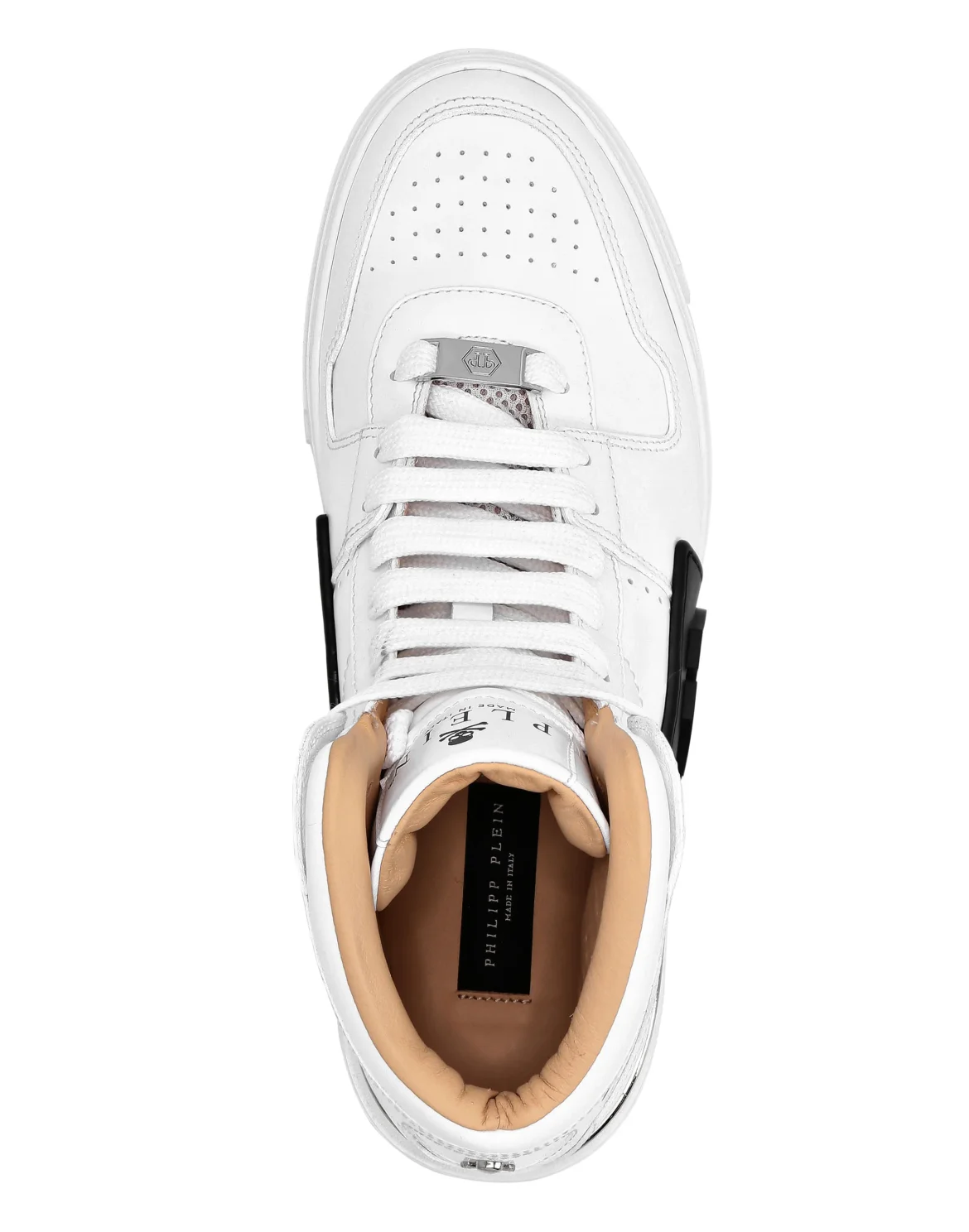 HI-TOP SNEAKERS NOTORIOUS KICK$ LEATHER HEXAGON, цвет: Белый