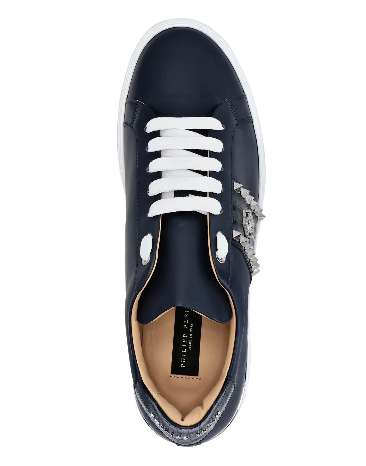 Leather Lo-Top Sneakers Signature, цвет: Синий